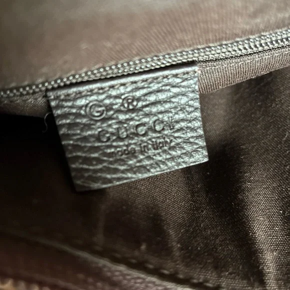 Gucci brown canvas logo hobo bag - Picture 7 of 8